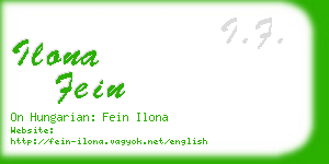 ilona fein business card